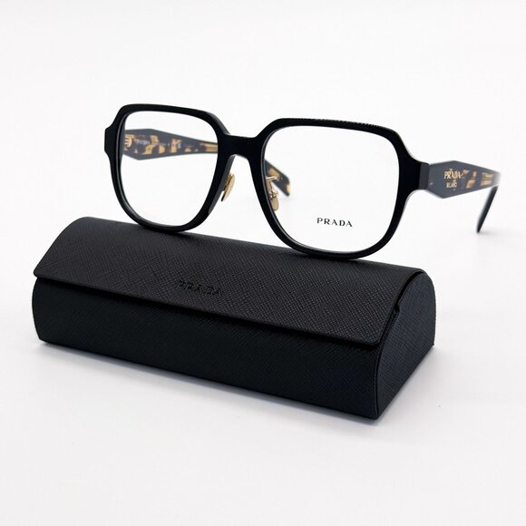 NEW PRADA PRB07VD 3891O1 EYEGLASSES WOMEN BLACK/HAVANA EYEWEAR VPR B07D - Picture 1 of 9